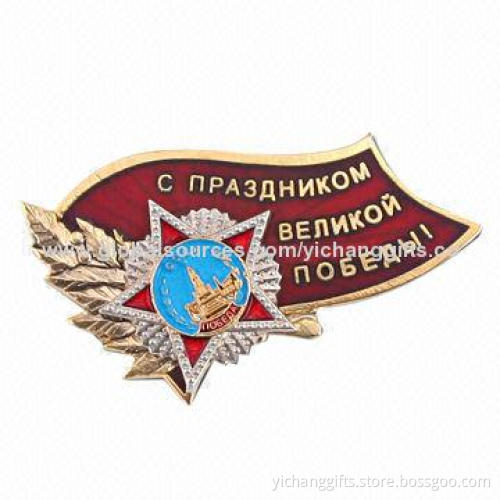 Flag Transparent Enamel Lapel Pins, Good-quality and Good Price from Factory, Customized